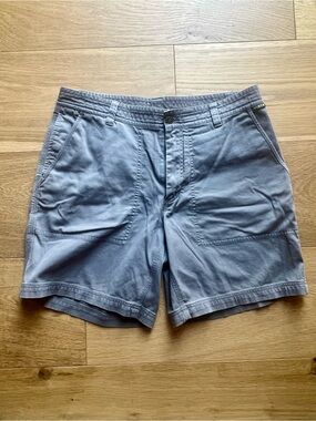 Howler Brothers Clarksville Walk Shorts Gray Size 36 Stretch Cotton Twill EUC